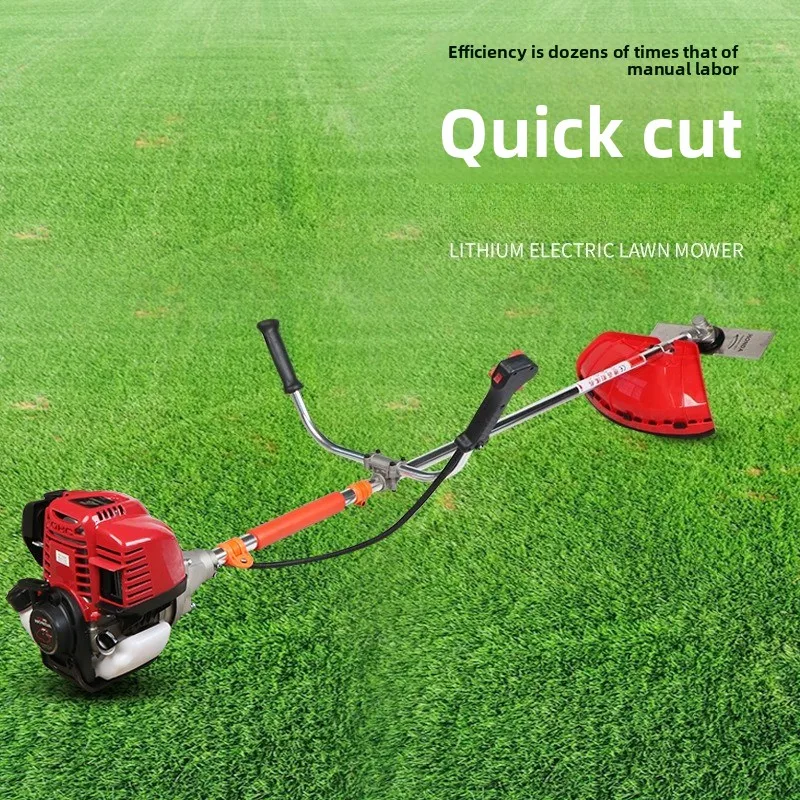 4-Stroke & 2-Stroke Brush Cutter, Side-mounted Grass Trimmer Weed Whacker, Wheat & Rice Harvester