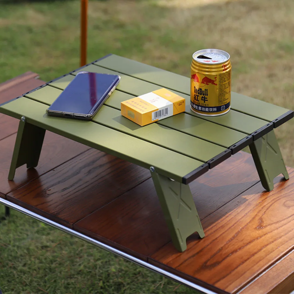 

Camping Mini Portable Foldable Table For Outdoor Picnic BBQ Ultra Light Barbecue Tours Tableware Folding Computer Bed Desk