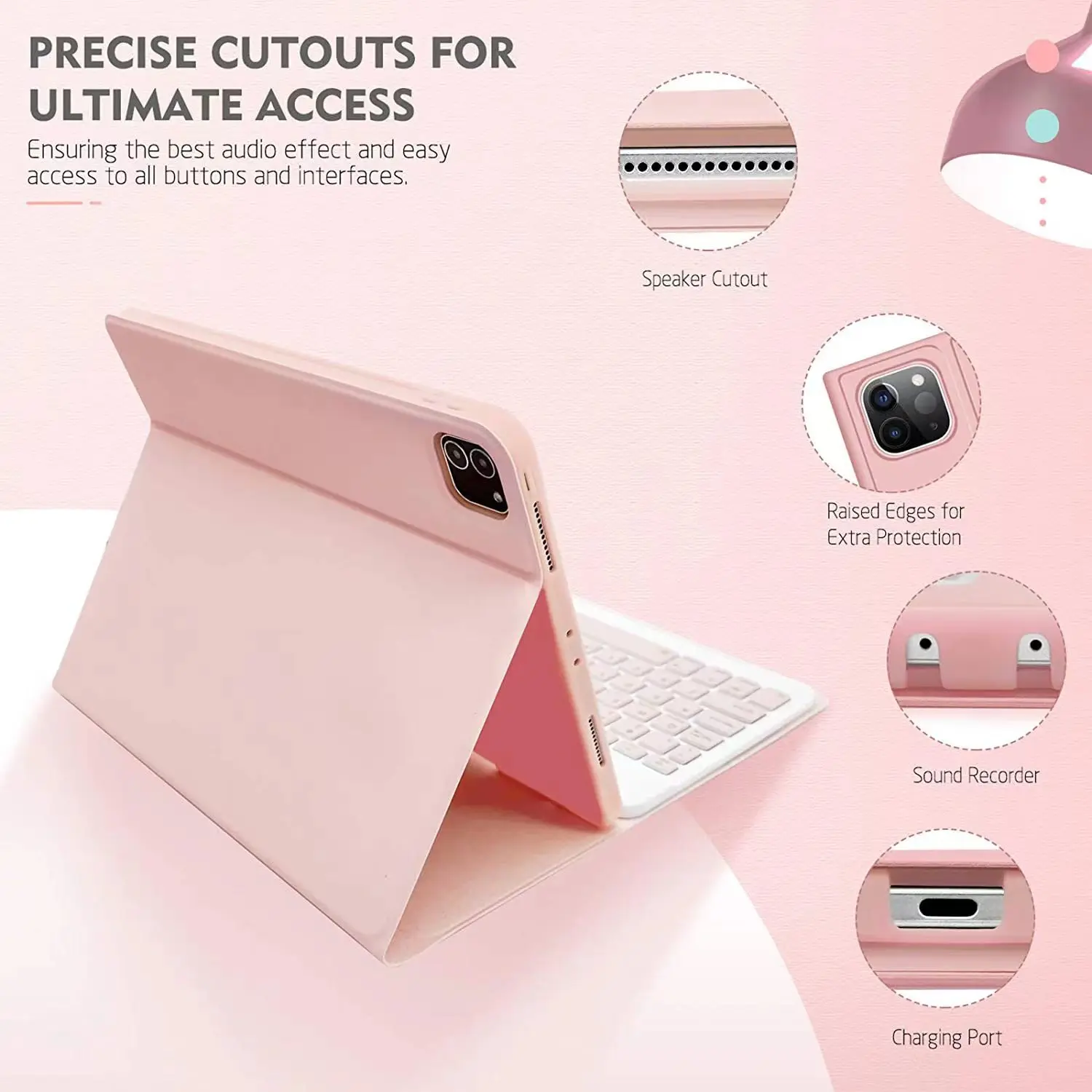 

Case for Samsung Galaxy Tab S9 FE 10.9 Inch,Detachable Bluetooth Keyboard Case for Samsung Tab S9 FE 10.9 inch SM-X510/X516B