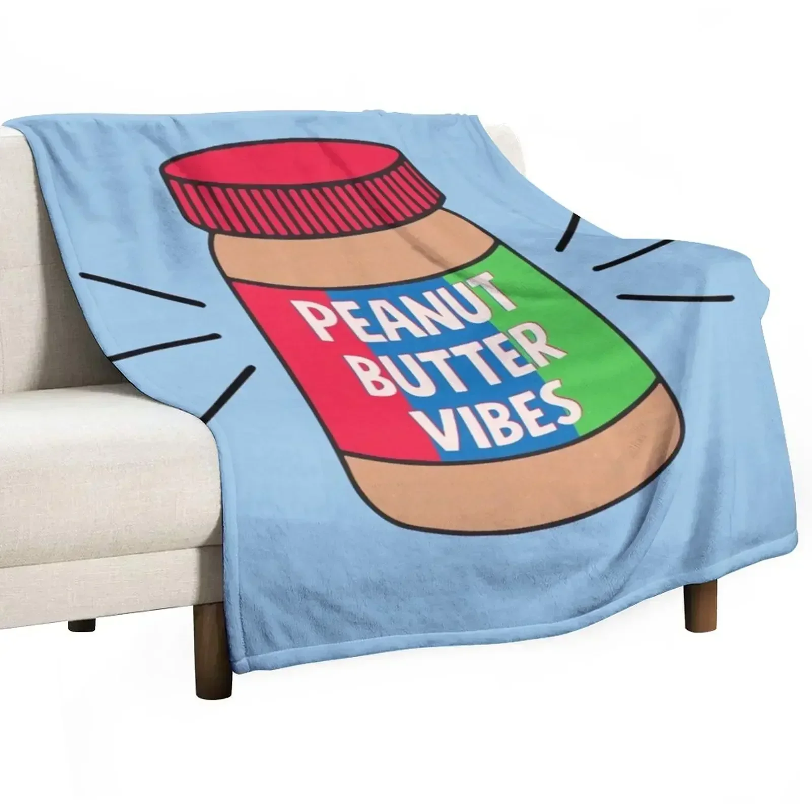 Peanut Butter Throw Blanket Large decorative Blankets