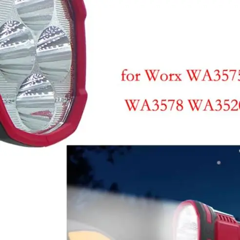 /Cordless /LED /Flashlight Work Light 1200LM 90 Degree Rotatable Head For WA3575 WA3525 WA3578 For Battery Camping Repair Tool
