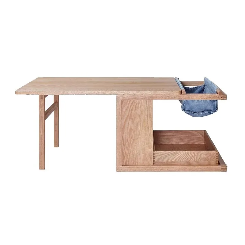 

Wabi-sabi minimalist corner few living room household Japanese tea table modern sofa storage