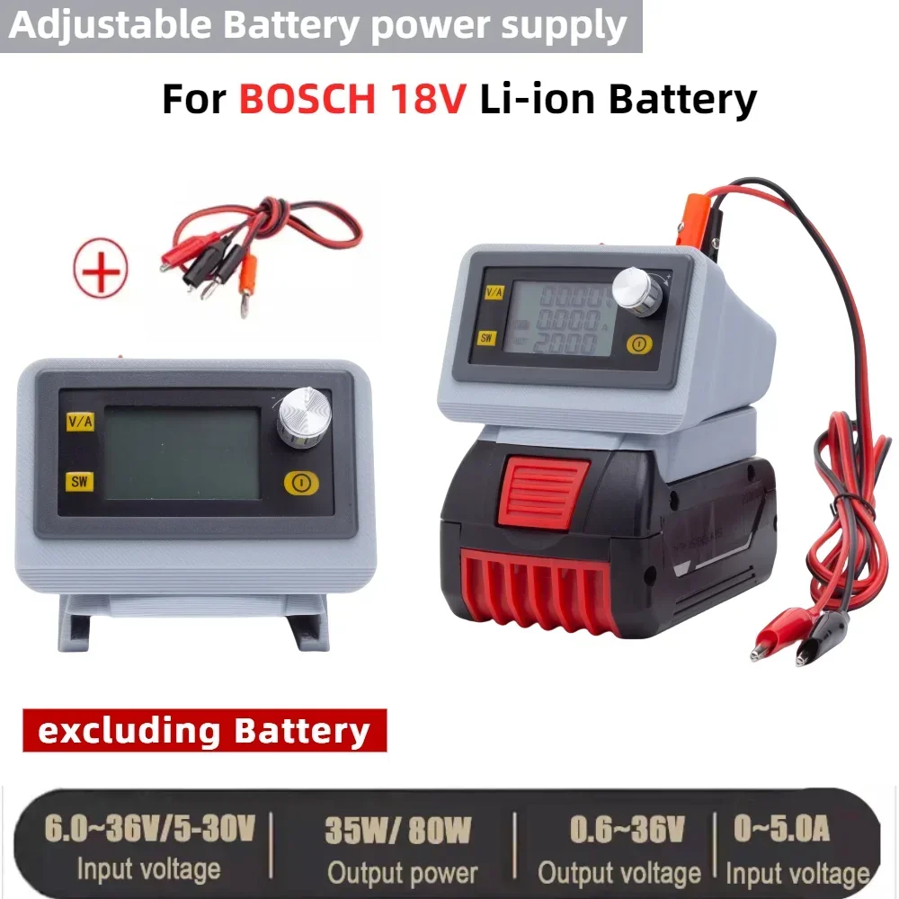 

Portable CNC Adjustable Battery Power Supply DC Voltage Regulator FOR BOSCH 18V Li-ion Battery Series(excluding Battery)