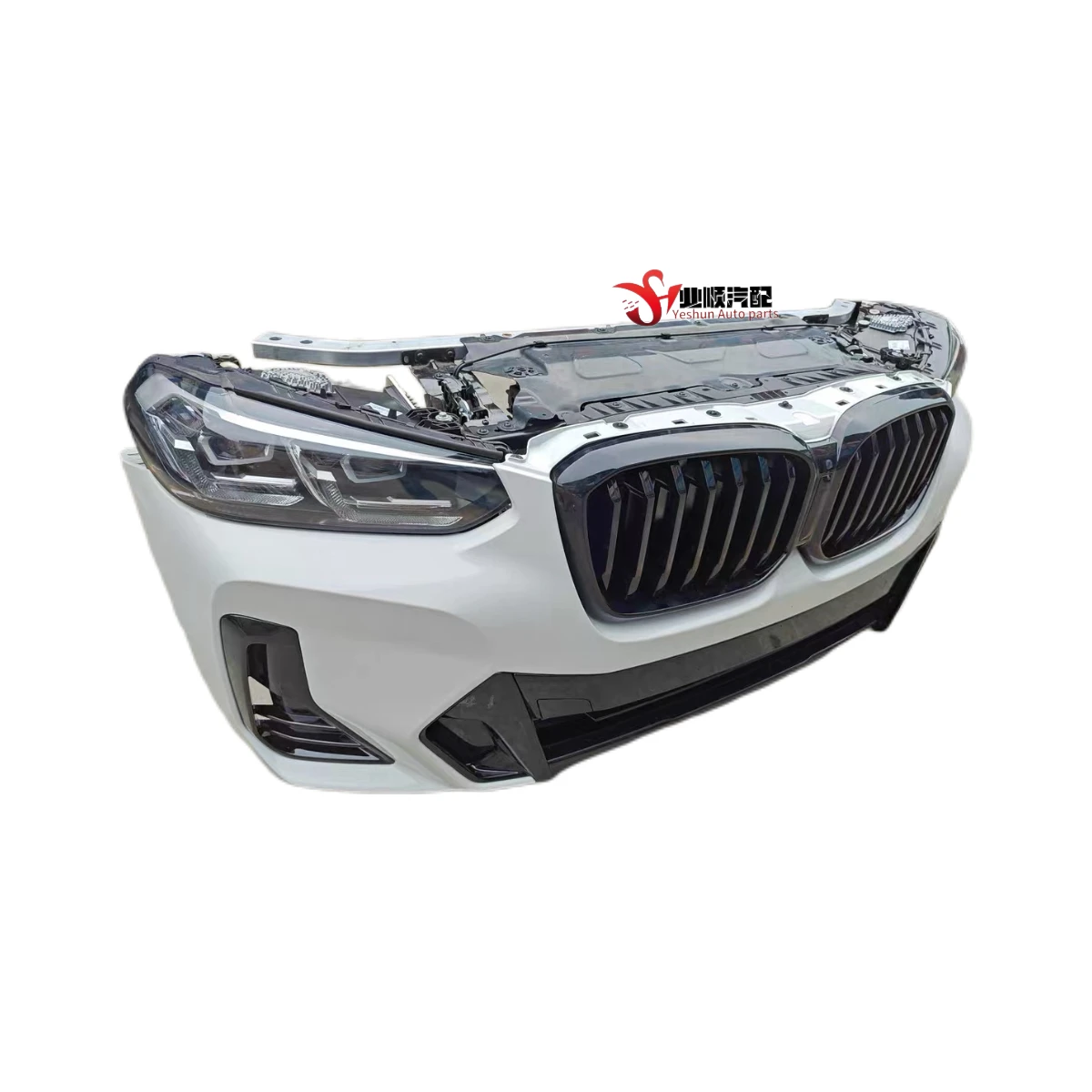 Original High-quality Hot Selling X3 G08 LCI Front Bumper with Frame, Electronic Fan, Radiator, LED Headlights for  Body Kit