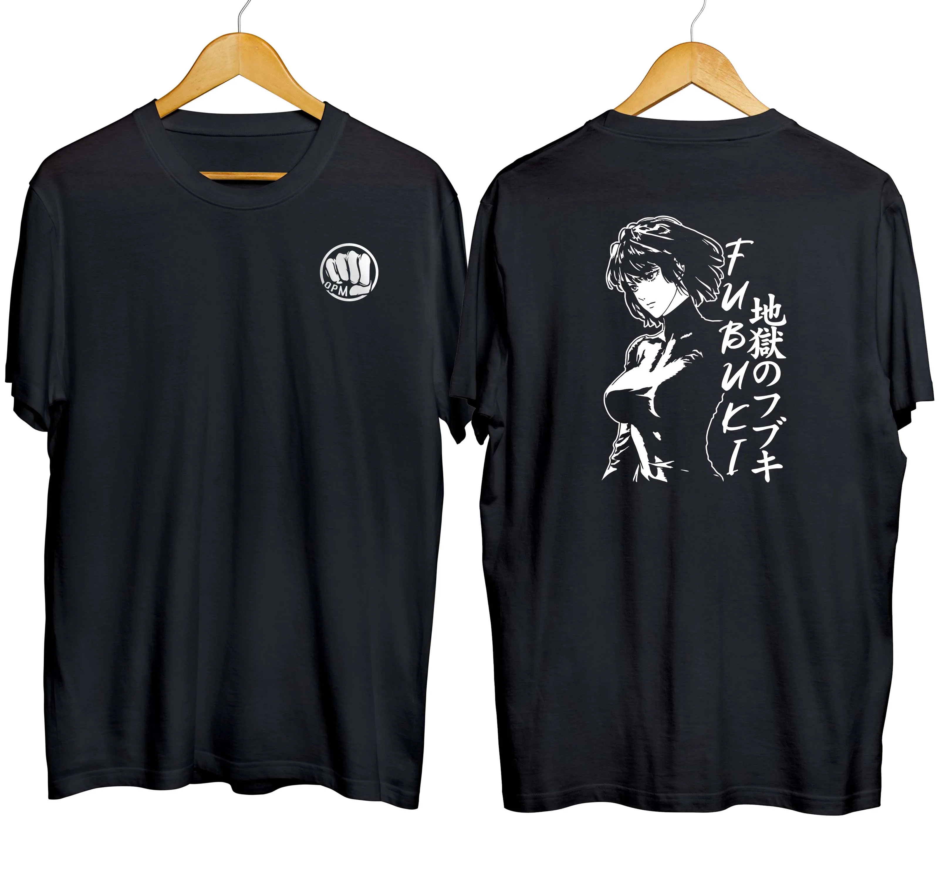 T-shirt distro anime FUBUKI SIDE - ONE PUNCH MAN 100% cotton fleece0s