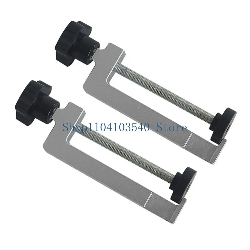 02DC تركيبات متينة ومتعددة الاستخدامات موثوقة مشبك ألومنيوم أداة نجارة مستقرة ودقيقة متينة لمنشار الطاولة دليل السكك الحديدية #5