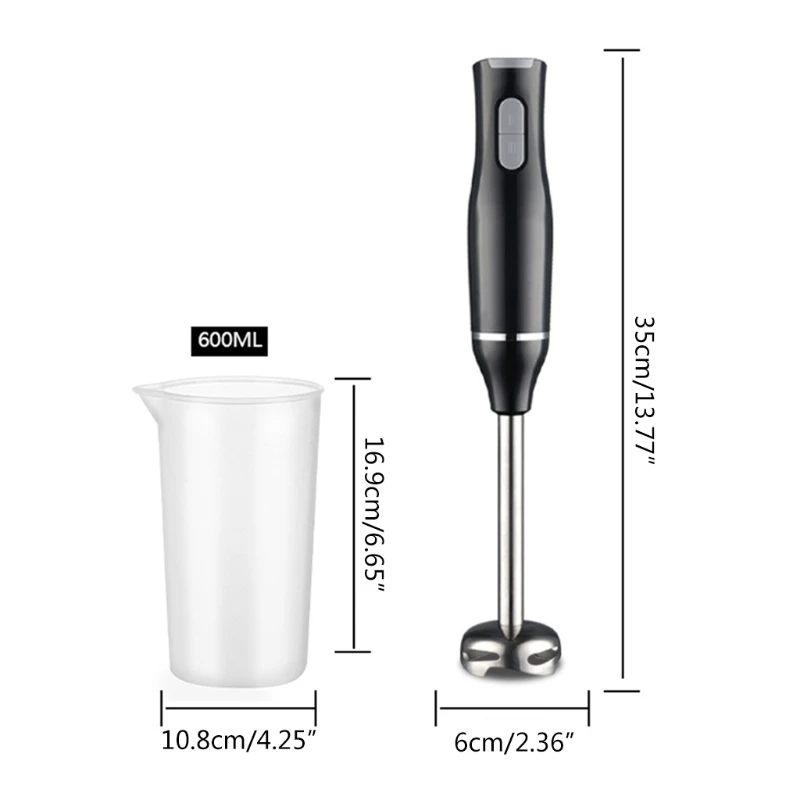 Immersion Blender Hand Blender 400W Multi-Speed Handheld Blender with Beaker for Smoothie Baby Food Sauces Puree Drop Shipping