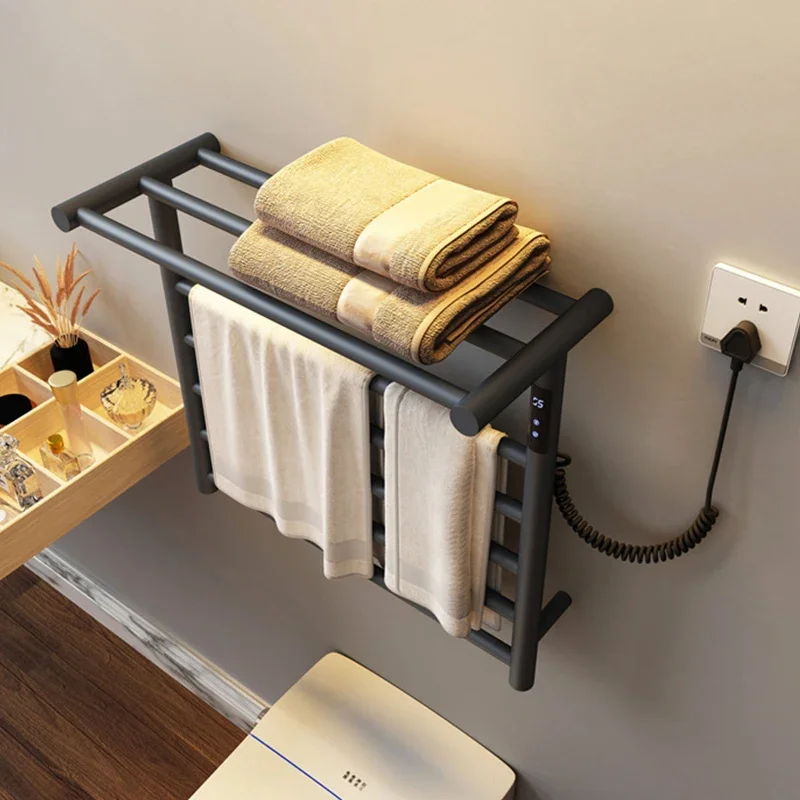 Thermostatic Electric Towel Rack Drying , Bath    , Touch Display, Automatic Heating