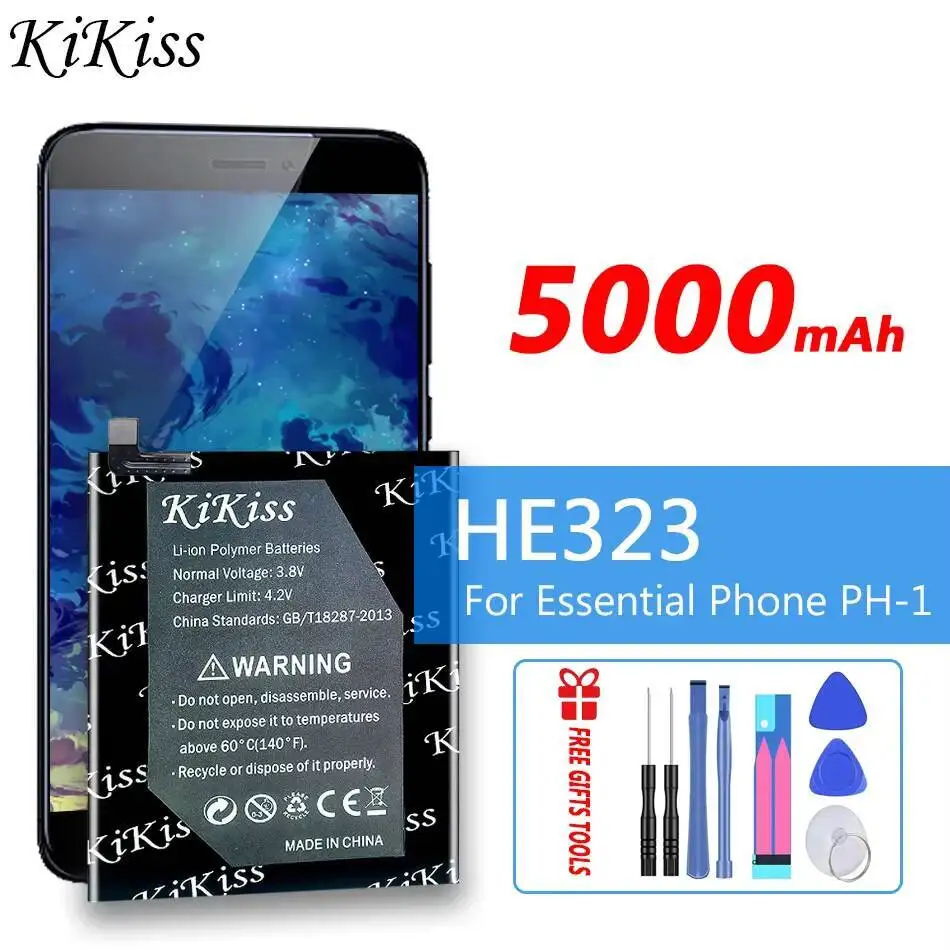 

KiKiss 5000mAh HE323 Rechargeable Battery for Essential Phone PH-1