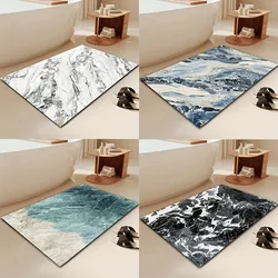 Marble Printed Bathroom Super Absorbent Shower Doormats Toilet Non Slip Entrance Rugs Diatom Mud Carpet for Home Bedroom Decor