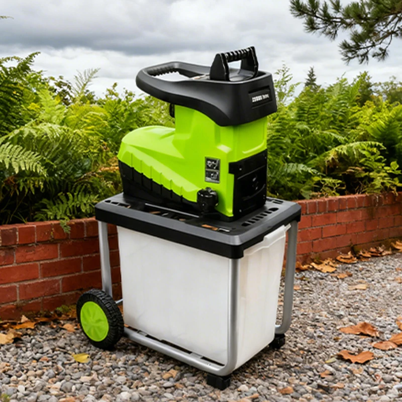 

Электрический измельчитель древесины, 2800 Вт, 24000 Вт, мощная садовая дробилка с шнуром питания 10 м, 220 В, подходит для листьев ветвей