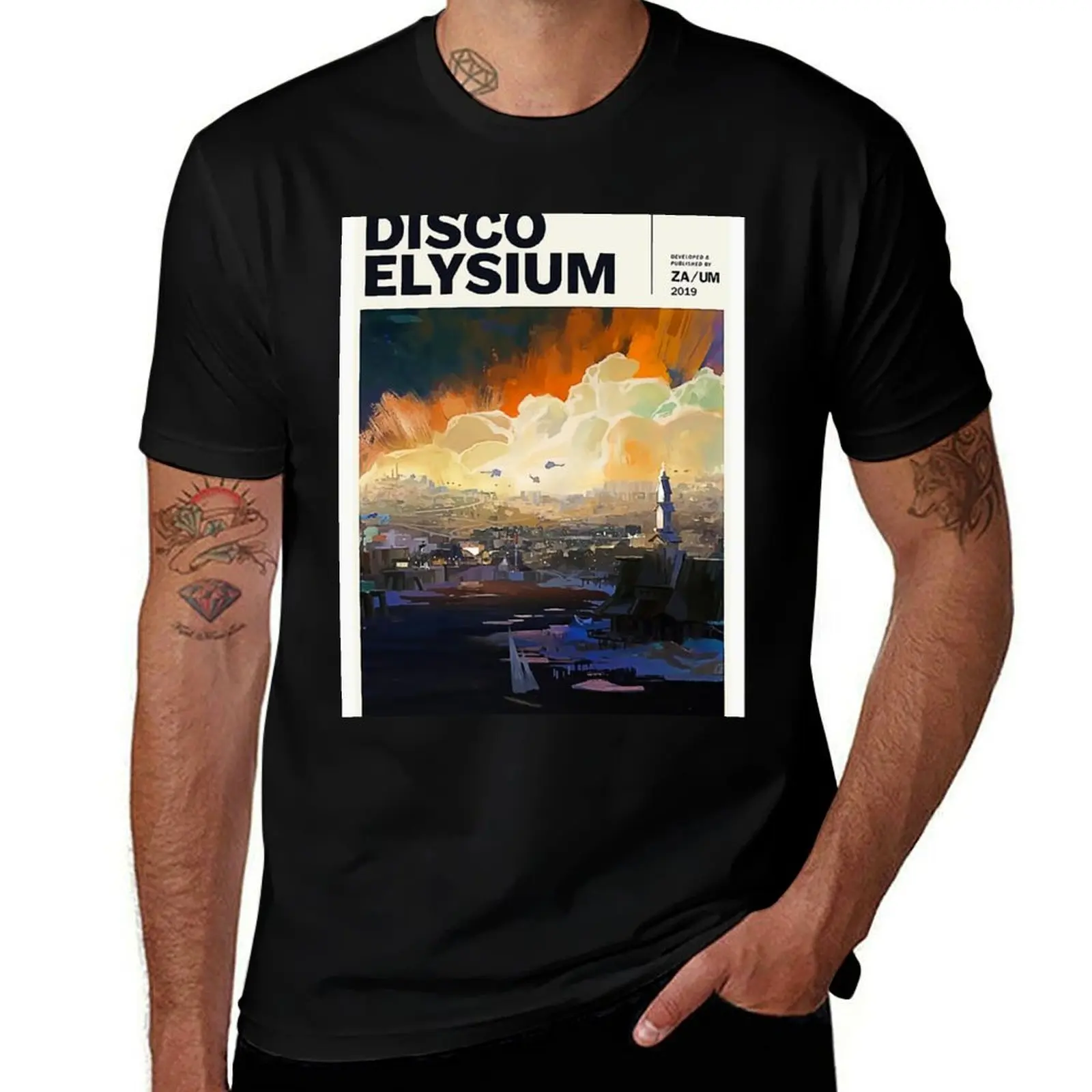 Disco Elysium Elysium T-Shirt Casual Work Wear T-Shirt