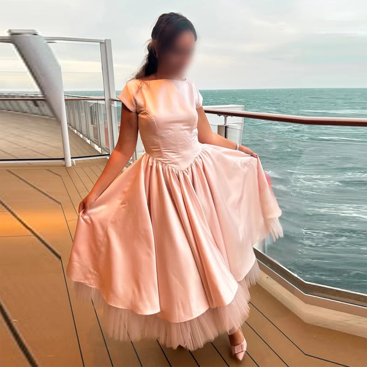 Pink A Line Short P… - image