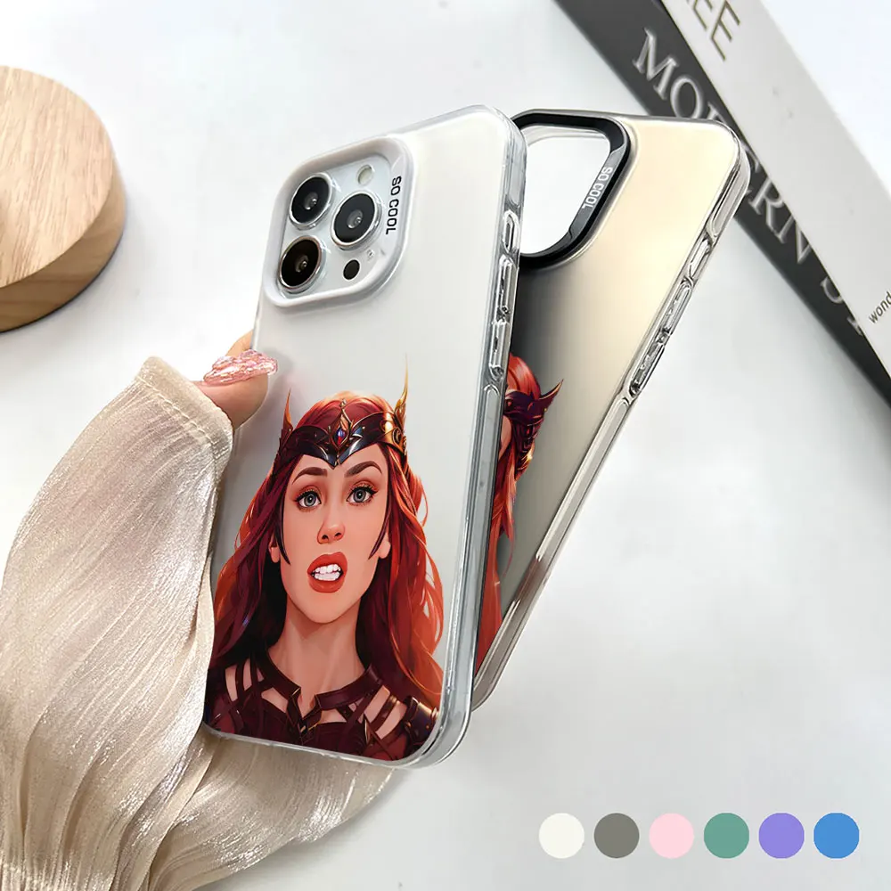 Marvel Hero Wanda Scarlet Witch Phone Case For Redmi Note 13 12 12R 11 11SE 10 10T 9 9S 8 7 11E 11S 12S 10S Pro Plus Max Cover