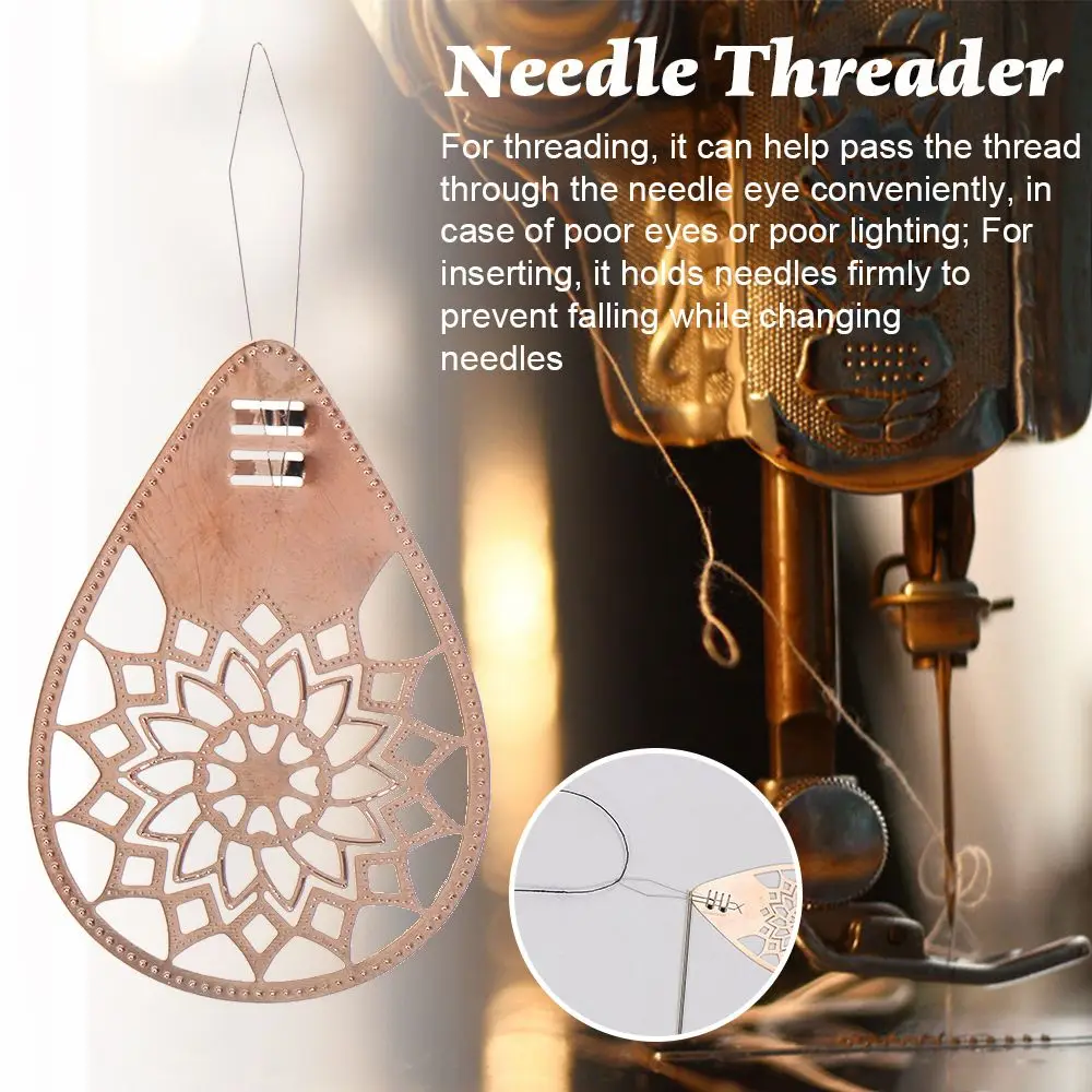 

1/3PCS Copper Needle Threader Stitch Needlework Sewing Tools Wire Loop DIY Simple Threader for Sewing Machine