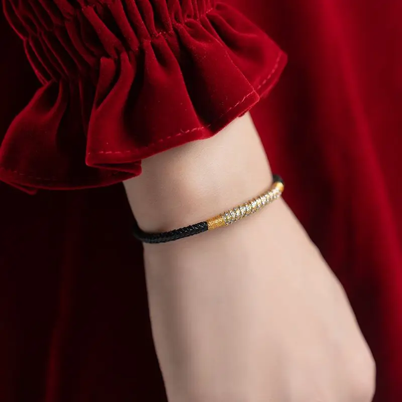 2026 New Hand Woven Red String Bracelet Dragon Knot Zodiac Couple Lucky Wealth Niche Fashion Jewelry Festival Gift