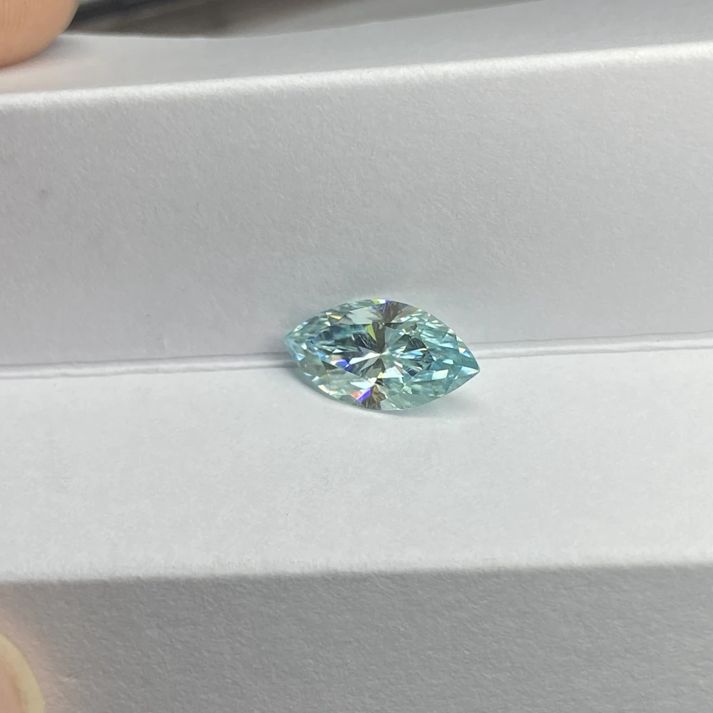 Wholesale 1.0ct Small Sizes Moissanite Stone horse eye teal Lab Grown  Moissanite Diamonds for Jewelry making