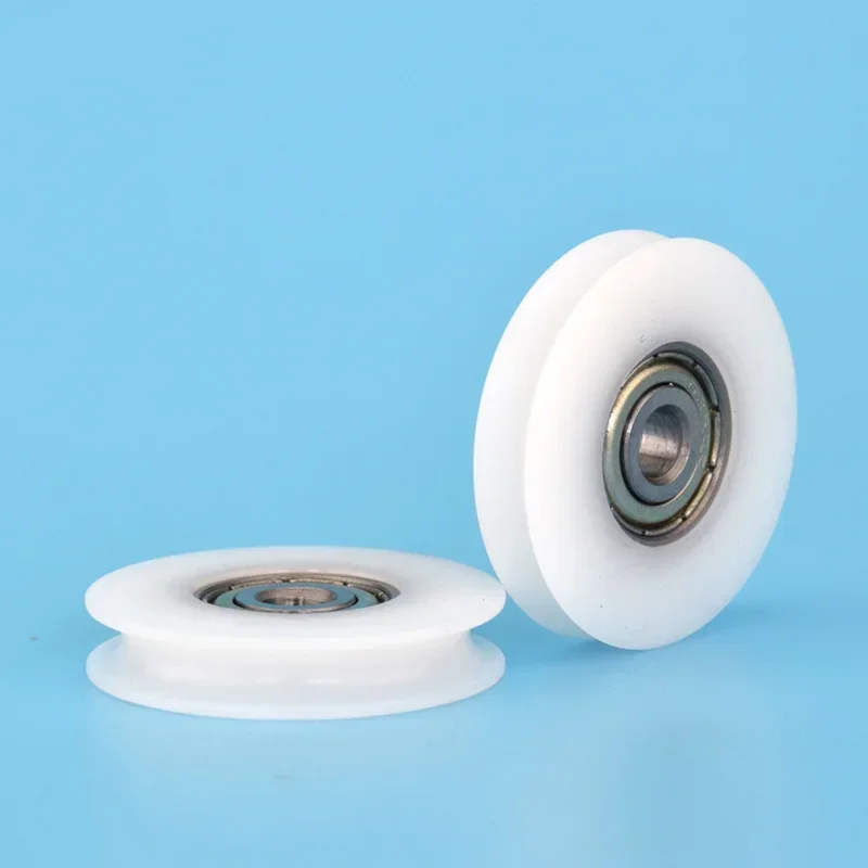 1pcs 5*30*6mm 625zz wrapped bearing pulley, V grooved U grooved rolling pulley, wire guide wheel, POM polyformaldehyde wheel