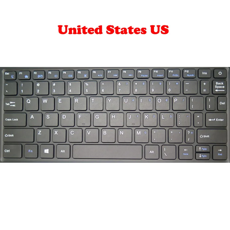 

Laptop Keyboard For Direkt-Tek DTLAPC125-1 DTLAPC125-1-BK Spanish SP Korean KR English Black Without Frame New