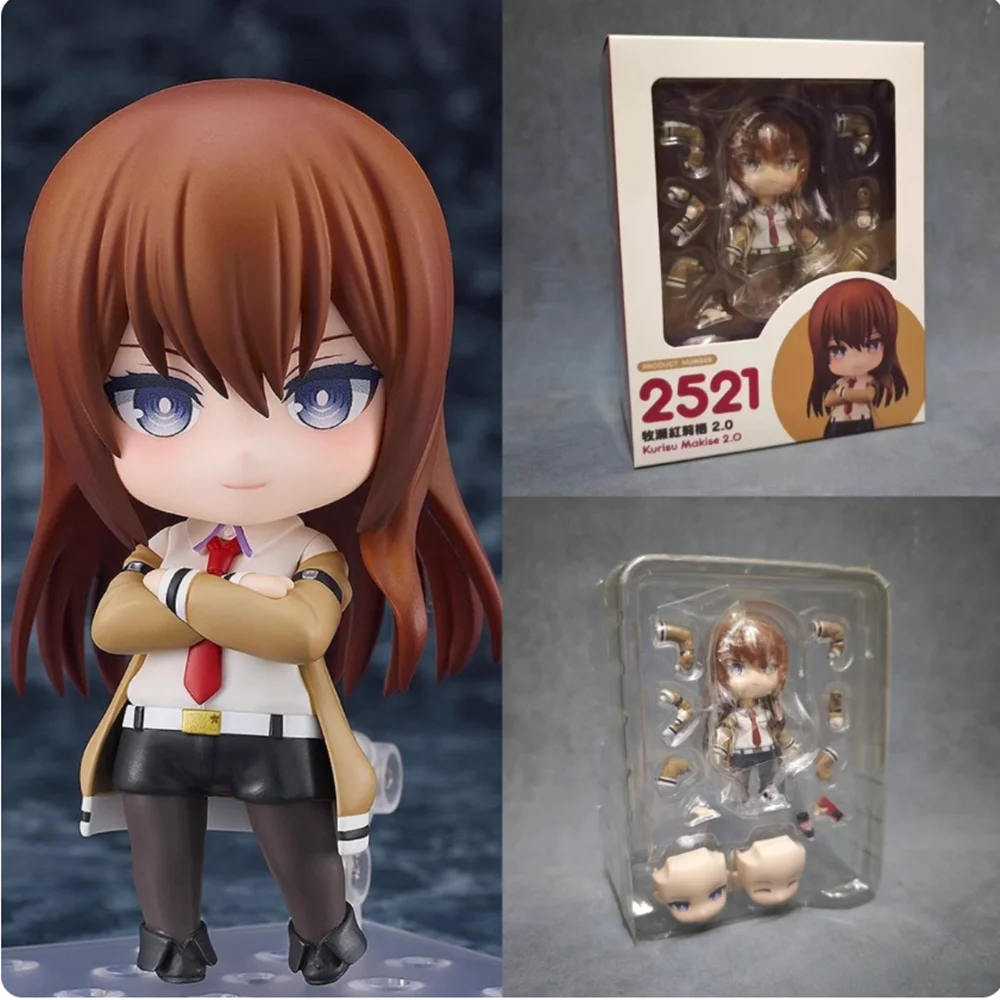 

#2521 Steins Gate Makise Kurisu Laboratory Member 10cm Cute Figure Collectible Model Toy