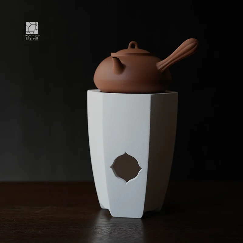 

Черепечная печь Fushanxu Six-Panel Hellebore для чаепития Гунфу, глиняная печь для подогрева воды, печь для приготовления чая, горелка из белой глины