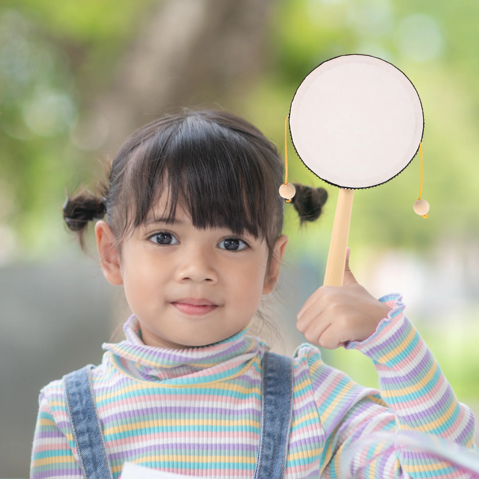 

Hand Wave Drum Chinese Percussion Handheld Monkey Baby Children's Kid Musical Toys