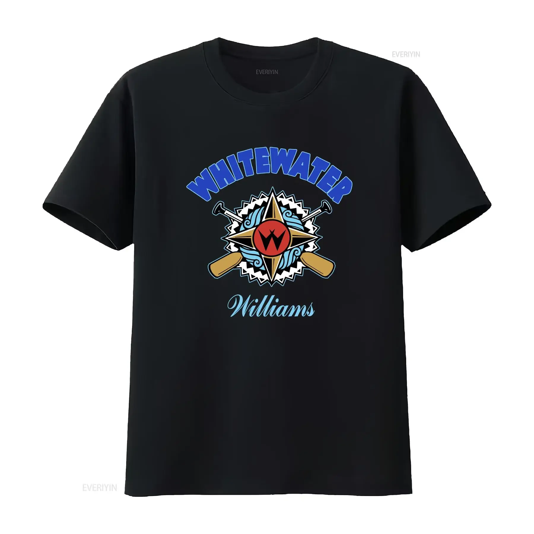 Camiseta vintage de pinball Whitewater, estilo Williams, retro de los años 80, con gráfico lavado de juegos de arcade y personajes Guy y Girl Flipper Skill.