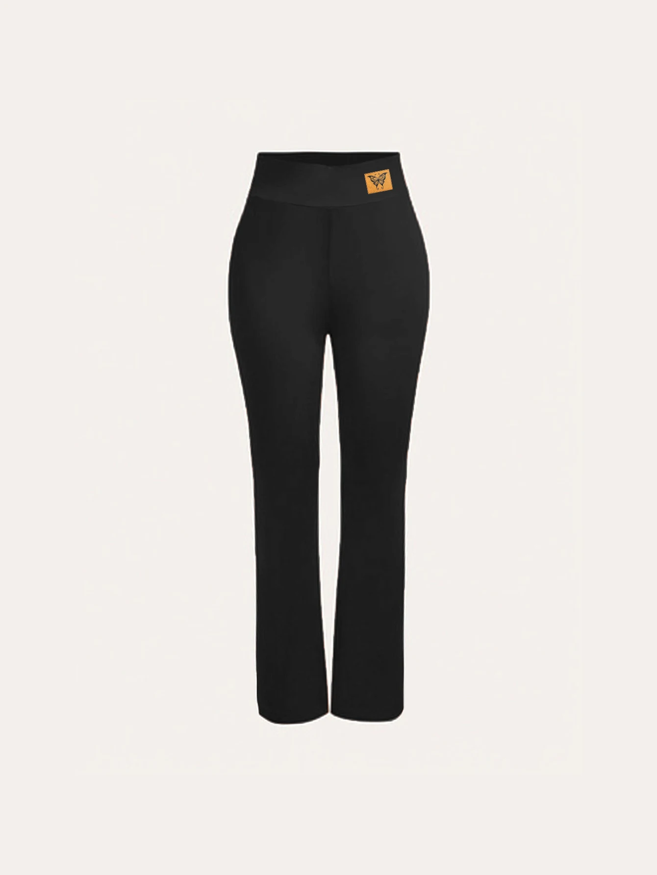 Leggings dimagranti a vita alta da donna Pantaloni da yoga modellanti morbidi Pantaloni fitness elasticizzati neri adatti per esercizi e abbigliamento quotidiano