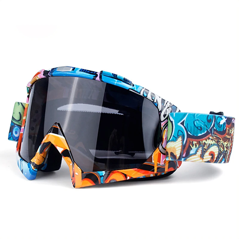 

Free Shipping Stock Outdoor Men Motocross Glasses Dirt Bike Off-Road Ski Sport Google 100% Windproof Motocross Goggles