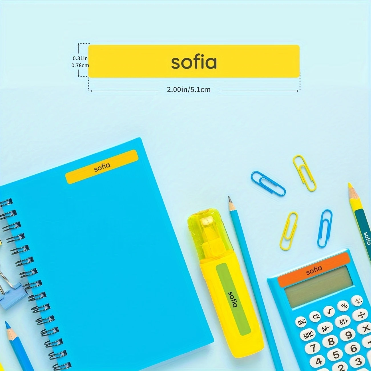 190PCS Personalized Name Stickers, Waterproof Custom Labels for Bottles, Books, School & Home