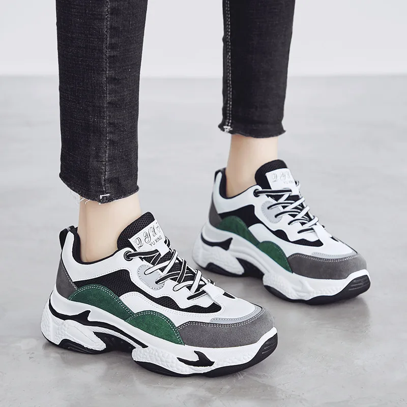 Women's Dad Shoes 2023 Autumn/Winter Korean Edition Versatile Sports Shoes Fashion Casual Trend Breathable Student Shoes