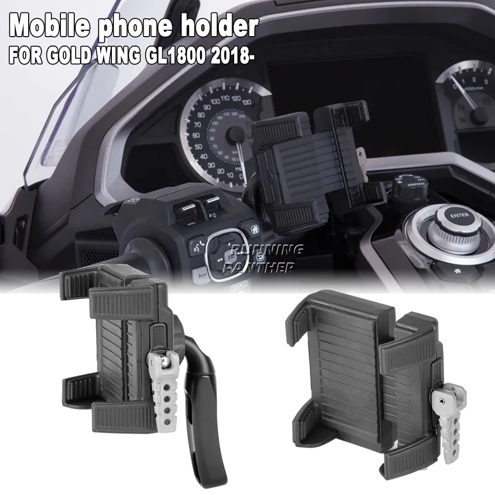 

For HONDA Gold Wing GL 1800 GL1800 F6B DCT 2018 2019 2020 2021 2022 2023 2024 GPS Phone Holder Navigation Support Bracket