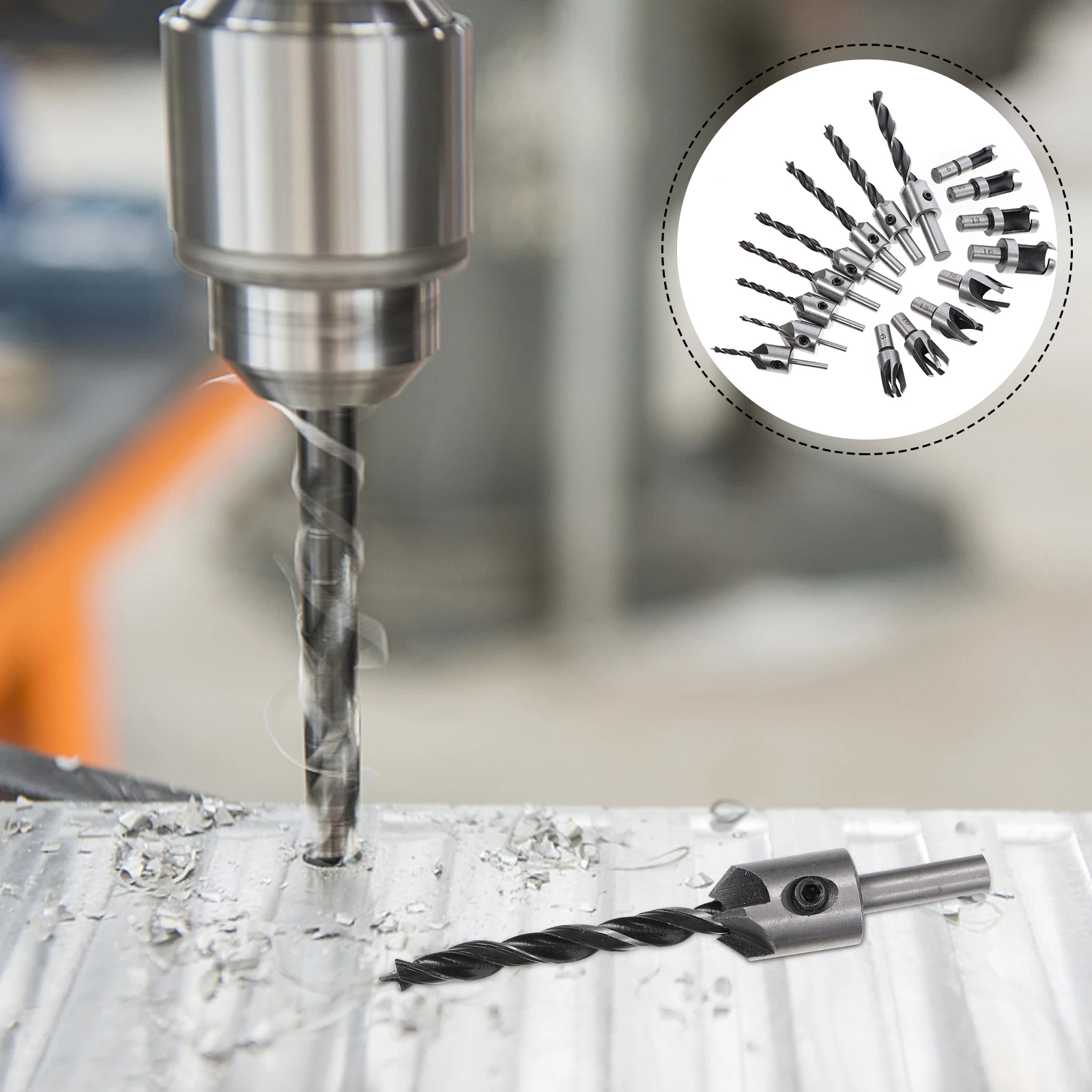 

16 Pcs Countersink Drill Bit Set for Woodworking Creating Pilot Holes Prevent Splitting Perfect Wood Particleboard Plywood