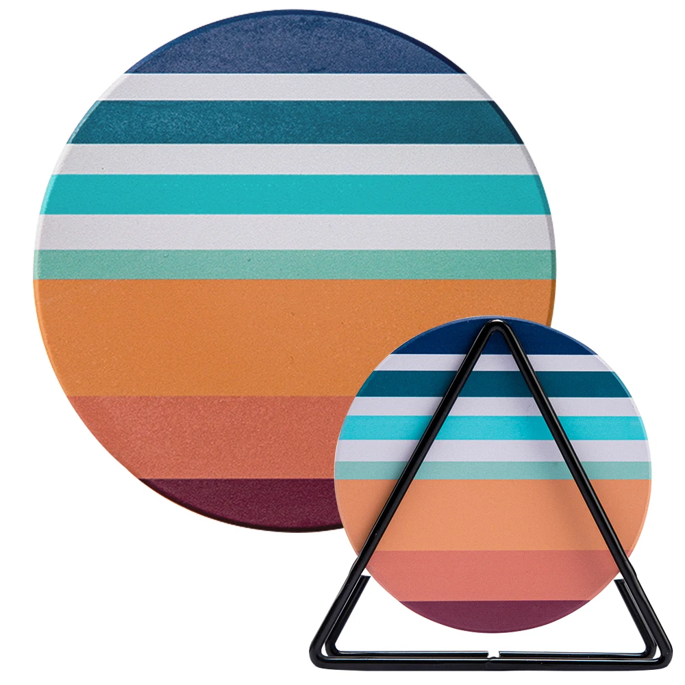 6 قطعة كوستر مقاومة سيليكون حصيرة كأس الوقايات مع حامل عدم الانزلاق وعاء حامل مفرش طاولة اكسسوارات المطبخ أداة