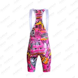 Pink Chaise Bicycle Clothing Suit for Men, Bib Gel Shorts, Short Sleeve Jersey, Summer