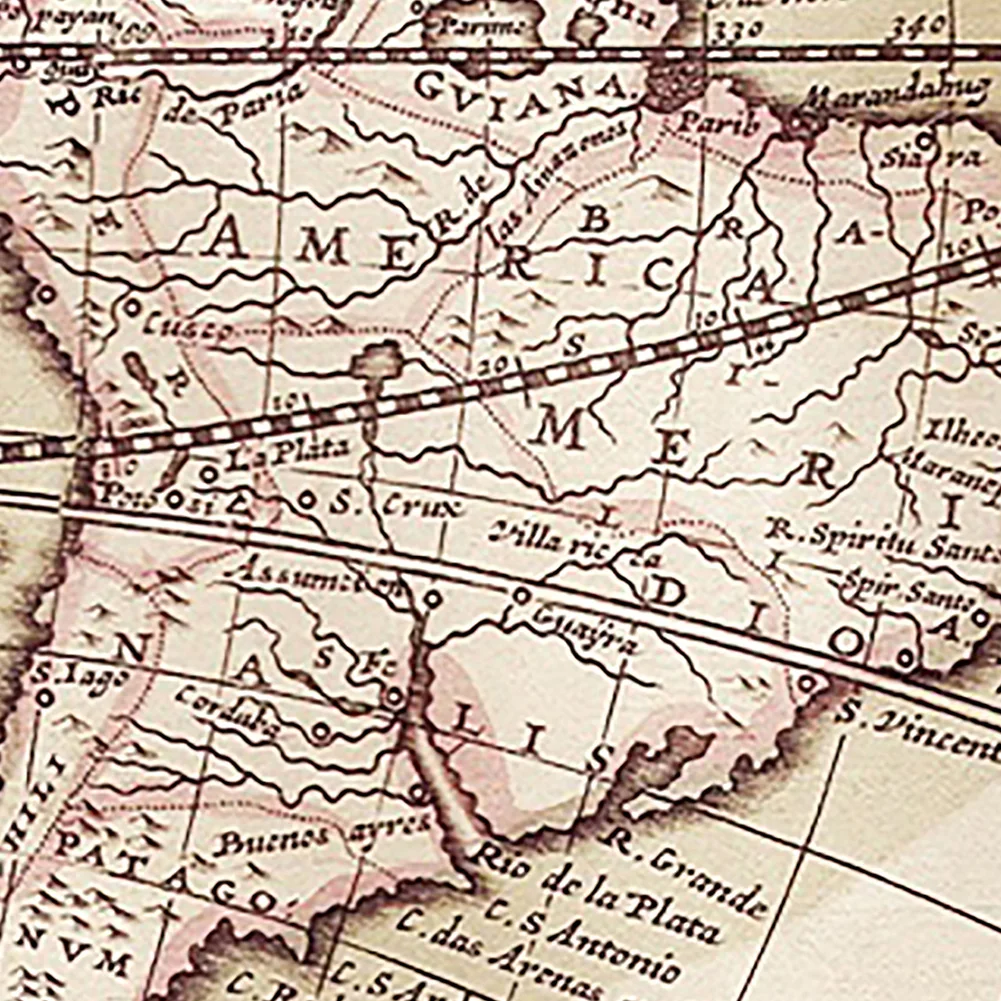 A1/A2/90x60cm 영어에 빈티지 포스터지도 부직포 중세 라틴 아트 페인팅 거실 홈 장식 연구 용품