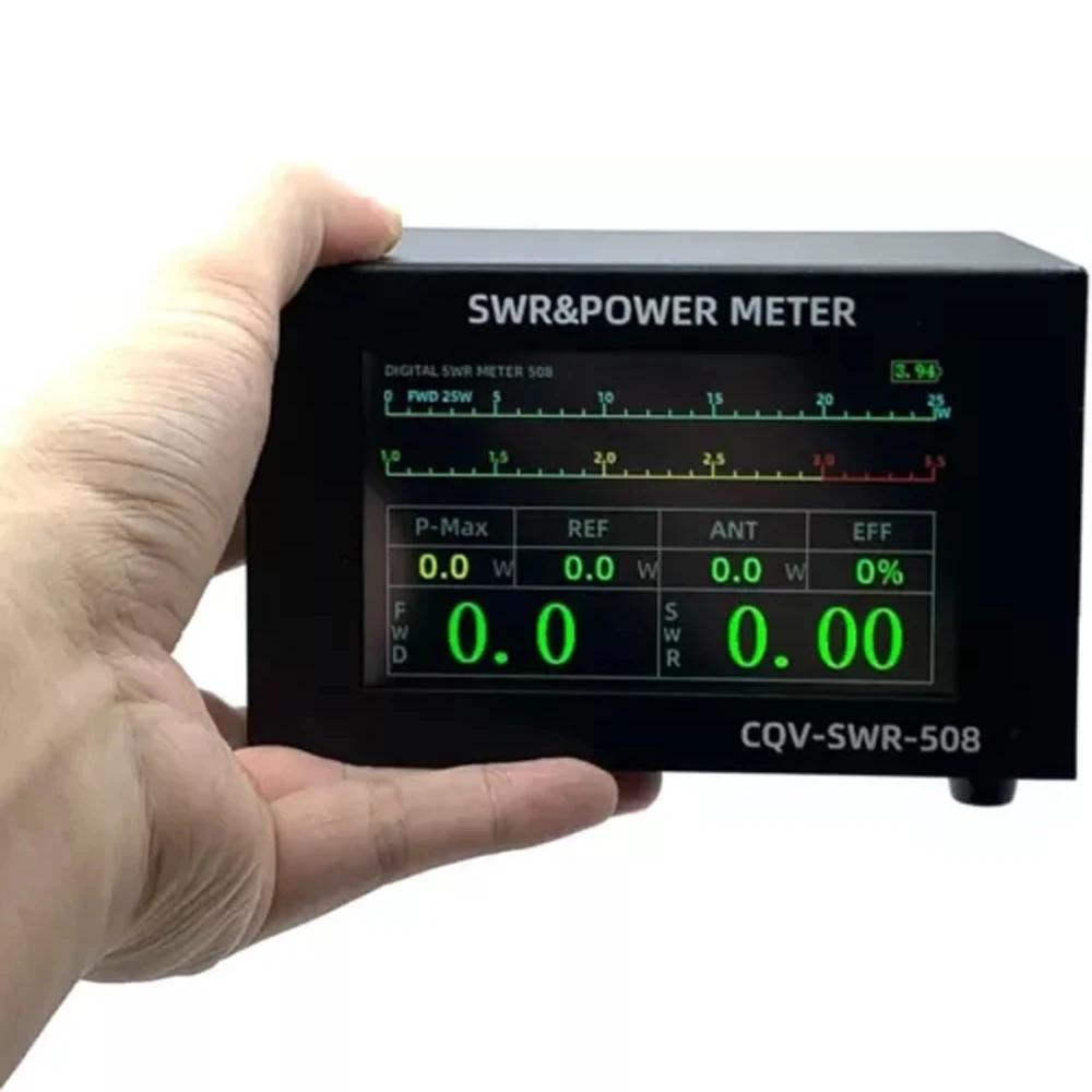 Swr Power Meter Cqv-swr-508 200w Digitale Staande Golfmeter Werk vanuit 1,8-54mhz 4,3-inch Ips Kleurenlcd-scherm