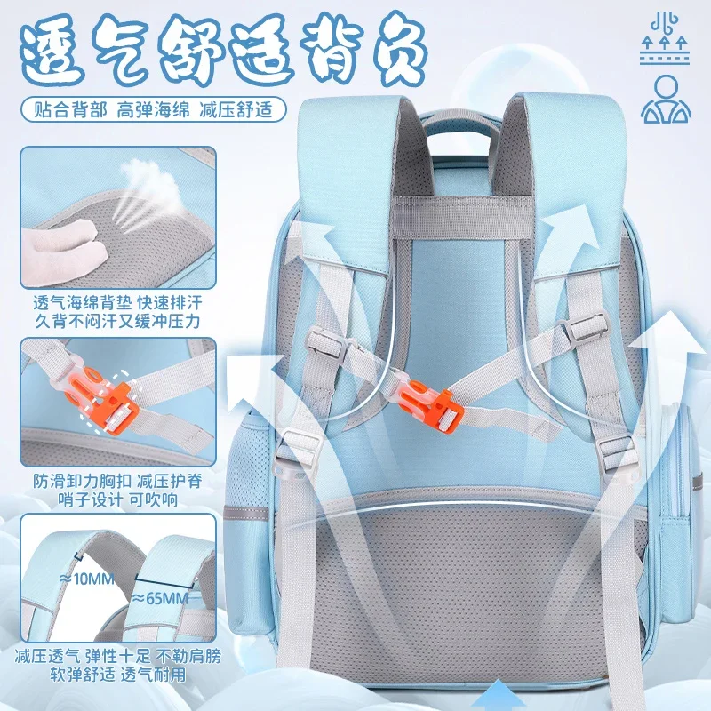 Disney-mochila escolar de oso de fresa para estudiantes, bonita mochila informal y ligera con hombrera, impermeable de gran capacidad