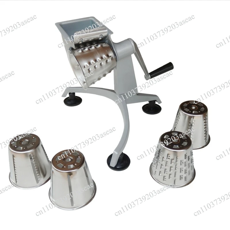 Multifunctional hand crank rotary planer Five stainless steel blade hand crank salad machine