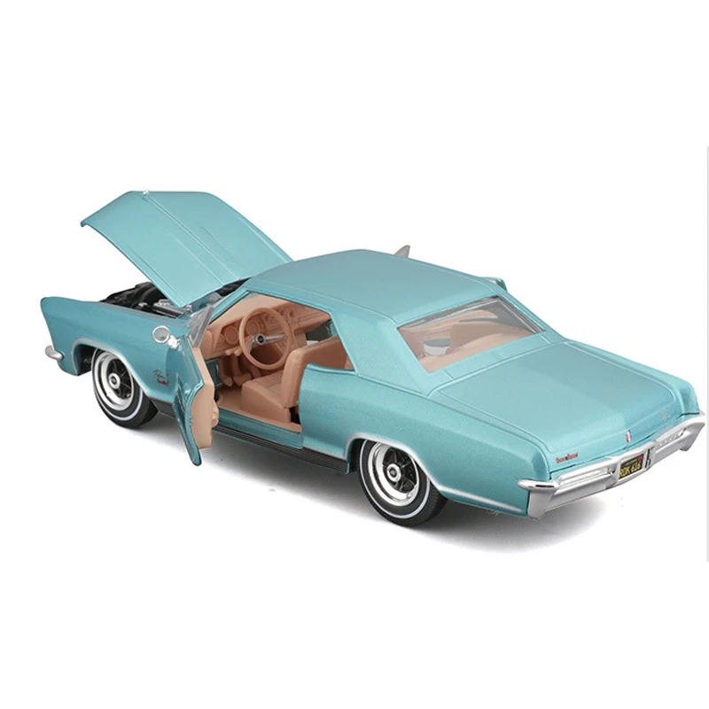Maisto 1:26 Buick Riviera Gran Sport 1965, Legierungsauto, Druckguss und Spielzeugfahrzeuge, Automodell, Miniaturmodellauto für Kinder