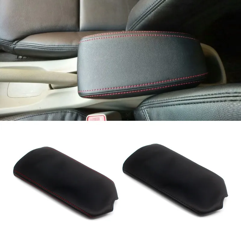 For Honda City 2015 2016 2017 2018 Microfiber Leather Car Interior Center Console Armrest Box Trim Protective Cover