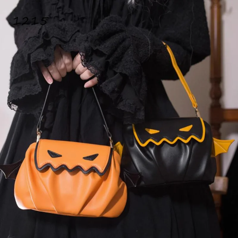 Halloween Сумка Женская Pumpkin Monsters Wing Bags For Women Lolita Cosplay Mini Funny Handbag Women's 2023 New Fashion Design