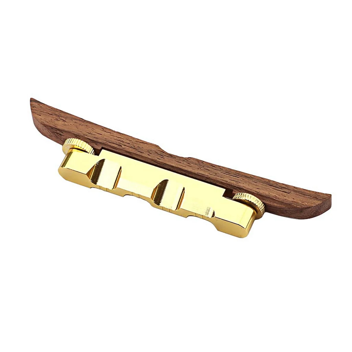 ABMO Ponte per chitarra Ponte in palissandro in metallo e legno galleggiante per strumento musicale per chitarra jazz Archtop