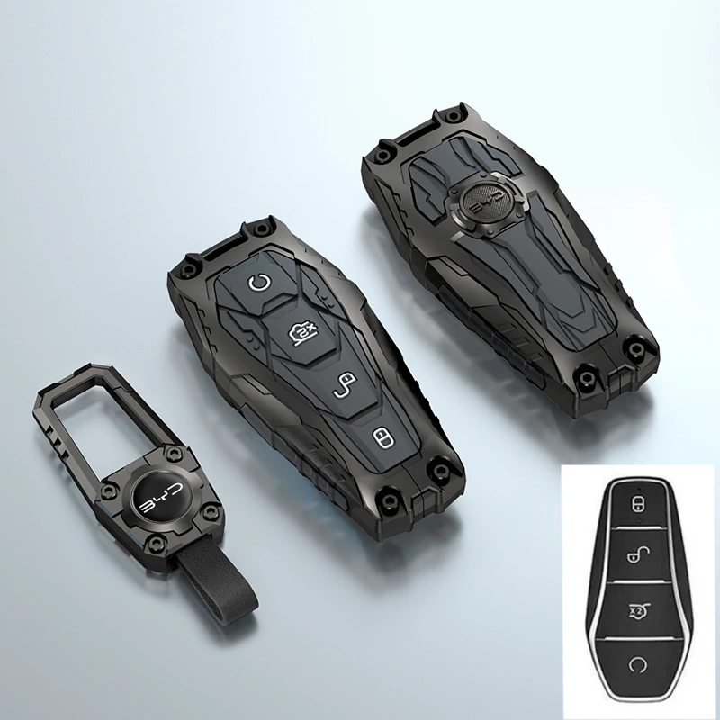 

Car Key Case Cover For BYD Han Ev Tang Dm/Qin PLUS/Song Pro/MAX/Yuan Dolphin E2 Protector Auto Key Car Accessories
