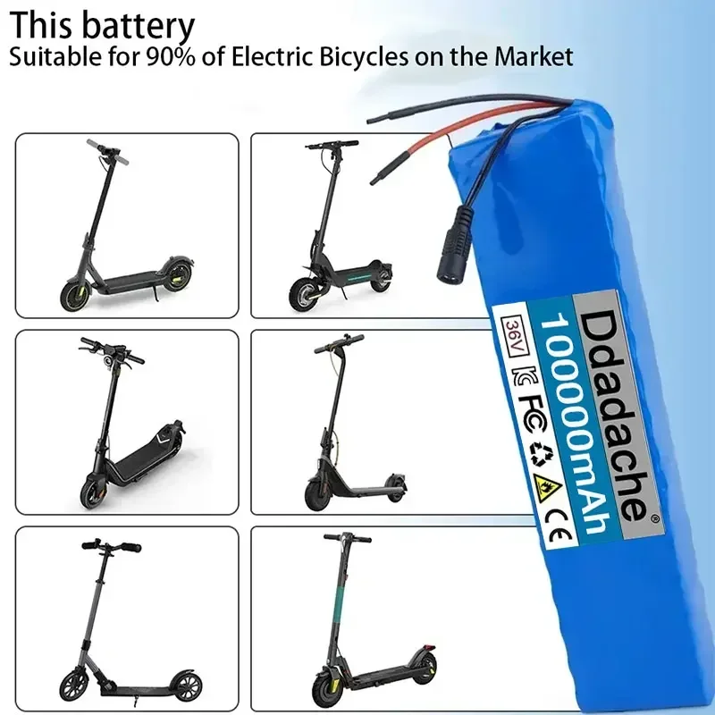 10S3P 36V 100Ah 18650 Rechargeable Lithium Battery Pack 1000W Power Modified Bicycle electric scooter Vehicle with BMS