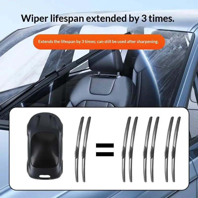 1/2Pcs Car Wiper Blade Repair Tool Portable Universal Wiper Polisher Auto Windshield Wiper Restorer Car Maintenance Accessories