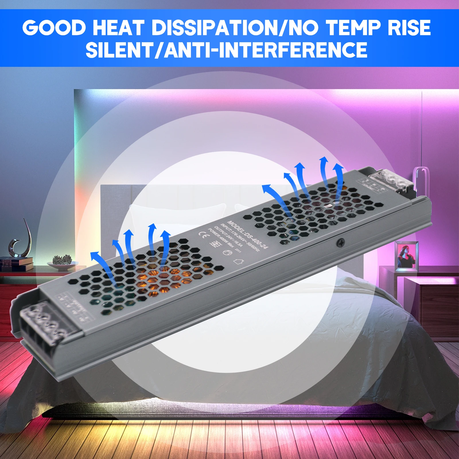 AC/DC 12V 24V Transformer 60W 100W 150W 200W 300W 400W LED Driver Power Supply Ultra Thin A/D Converter for LED Strip Lights