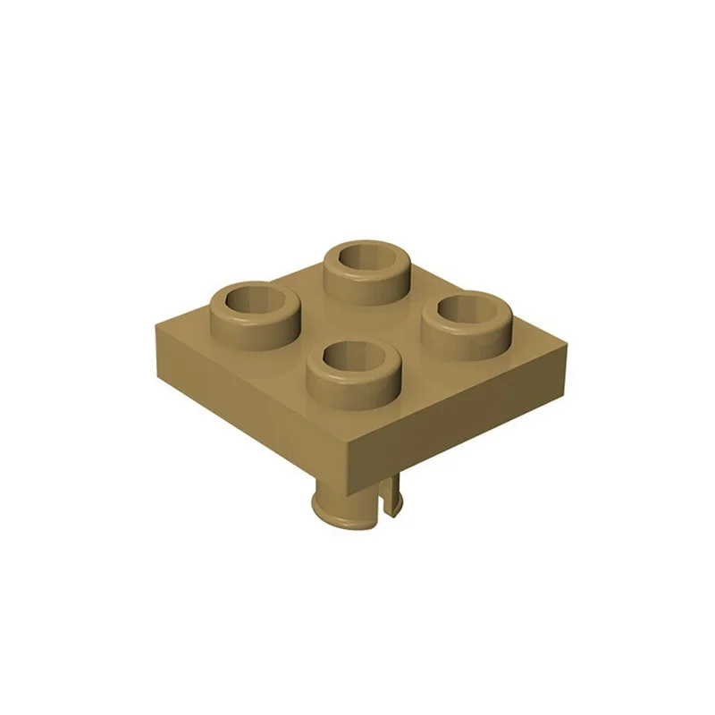 50 Stück 2476 Modifizierte 2x2 Bausteine mit Stiften auf Bodenplatte, Partikel-Puzzle-Spielzeug, Kindergeburtstagsgeschenke – Detail 2