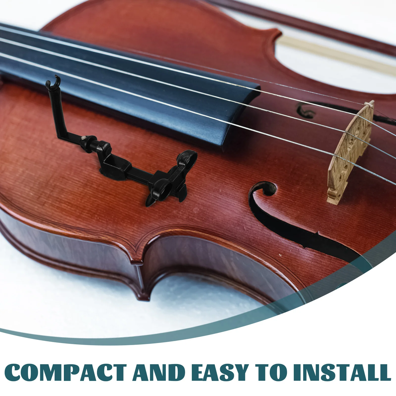 Adjustable Violin Microphone Clip Nonslip Instrument Clamp Secure Fixing Holder Mount for Violinists Performance Practice Audio