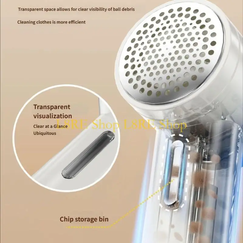 L8RE Rapid Fuzz Remover 8800 turn Motor Safe On Delicate And Thick Fabrics